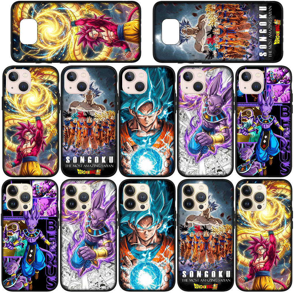 Phone Case for iPhone 17 15 16 Plus Redmi Note 14 12 11 13 Pro Max Huawei P30 P20 Lite OPPO A60 A80 A38 A54 Beerus Coque Dragon Gokus Ball Whis Cover