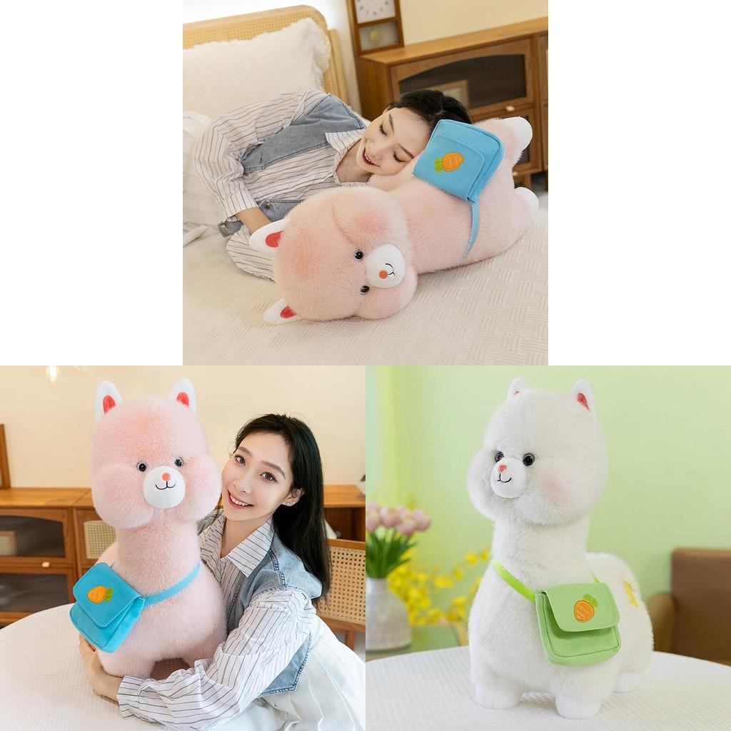 Alpacas Backpack With Plush Toy Animal Stuffed Doll Bedroom Decoration Gift