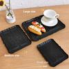1Pcs Dollhouse Simulation Mini Relief Pattern Plate Food Dish Plates Kitchen Tableware Decoration Dolls House Accessories Toys