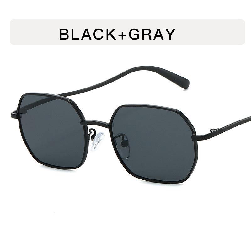 

European American Style Men Sun Glasses Polygon Shape UV Protection Women Sunglasses Outdoor Hiking Women Sun Glasses черный серый