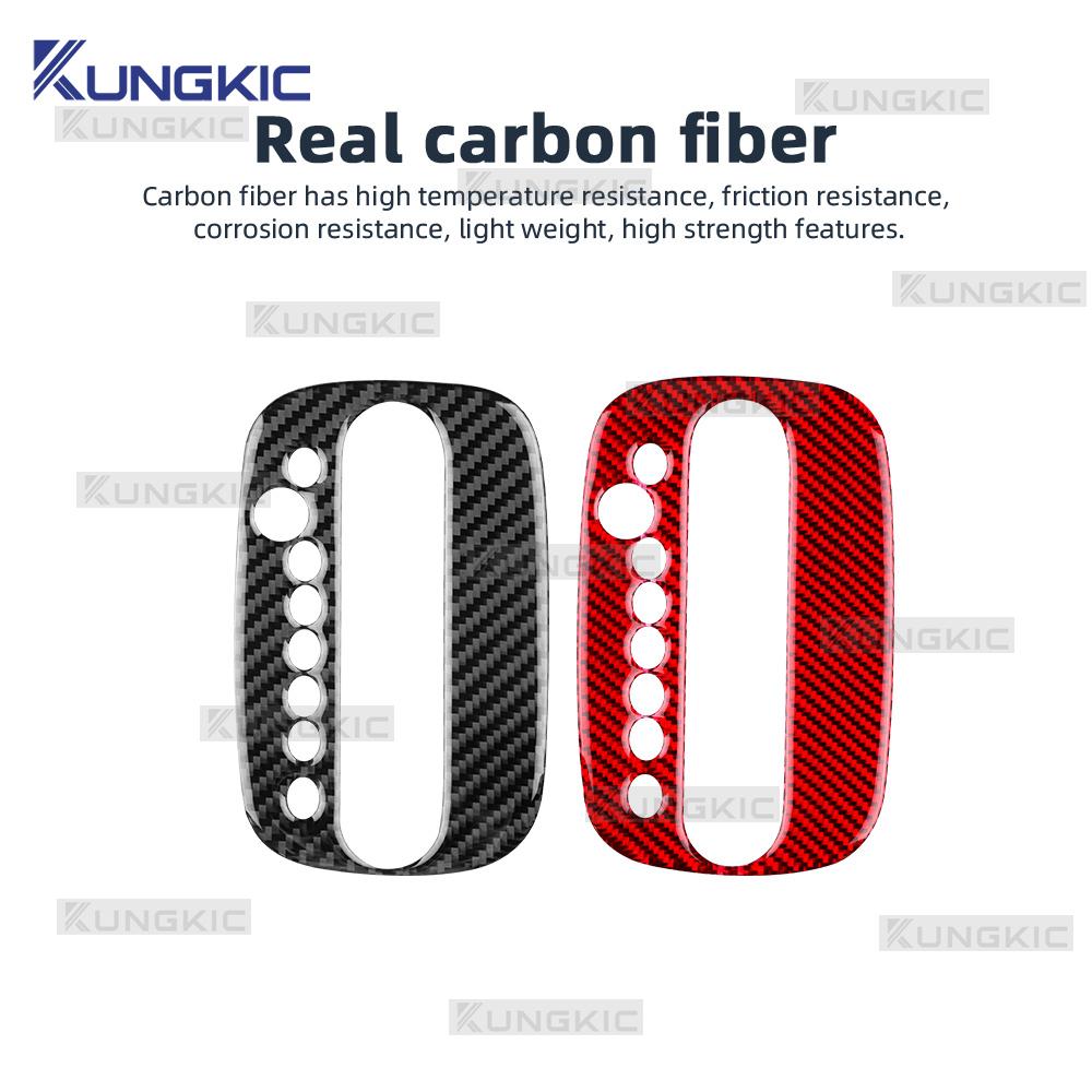 Real Soft Carbon Fiber Sticker for Seat Leon MK1 1M 1999 2000 2001 2002 2003 2004 LHD Car Gear Shift Panel Frame Accessories