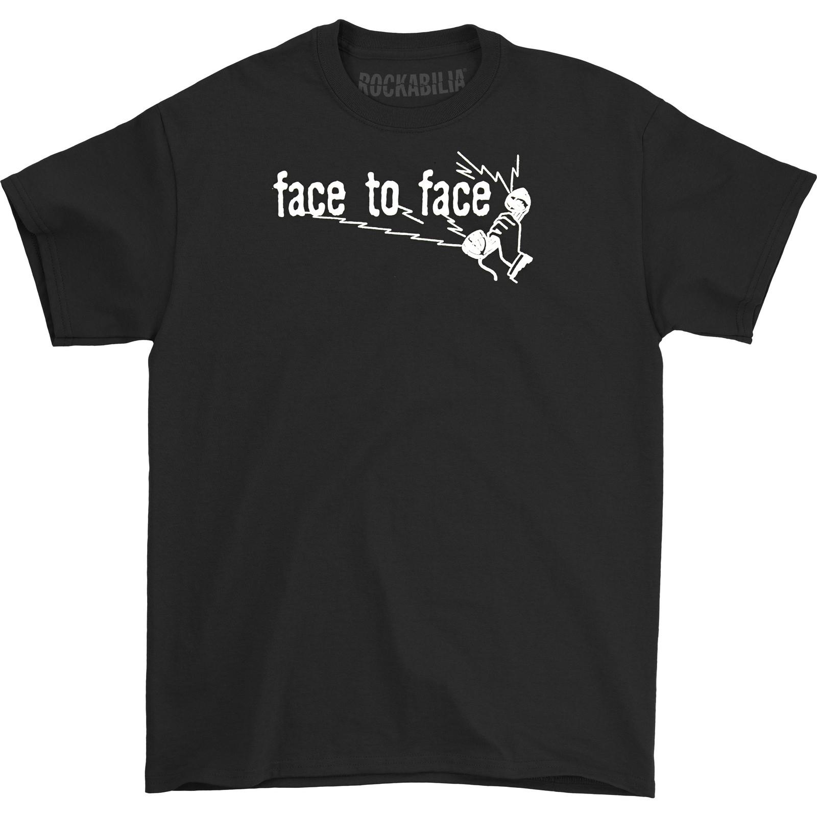 Men s Face To Face T-shirt Small Black XL