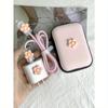 6pcs 3D Flower Shaped Apple Charger Case, Data Cable Organizer, Set Of Storage Bags