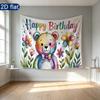 Colorful 2D Flat Party Background 1pc - Wall Hanging Decor