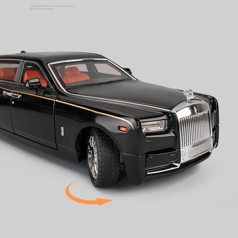 1:18 Big Size Diecast Rolls Royce Phantom Alloy Car Model Collective Miniature Voiture Boyfriend Car Gift Home Decor Toys Boys