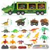 Dinosaur educational birthday gifts for and boys and dinosaur car toy storage car miniature car educational dinosaur return dinosaur park Christmas