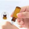 2/5pcs 5mlRollerball Dispensing Bottle Amber Perfume Essential Oil Dispensing Bottle Sample Bottle Travel Portable Storage Bottl