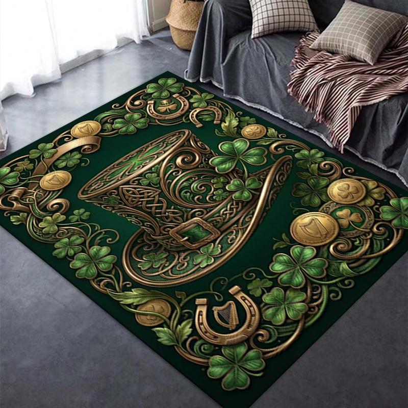 2025 New St.Patrick's Day Carpet Rug for Living Room Bedroom Home Sofa Decoration,Kids play Non-slip Floor Mat76