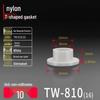 T-Shaped Nylon Gasket Ring Screw Shaft Sleeve with Concave-Convex Insulation Pad M2