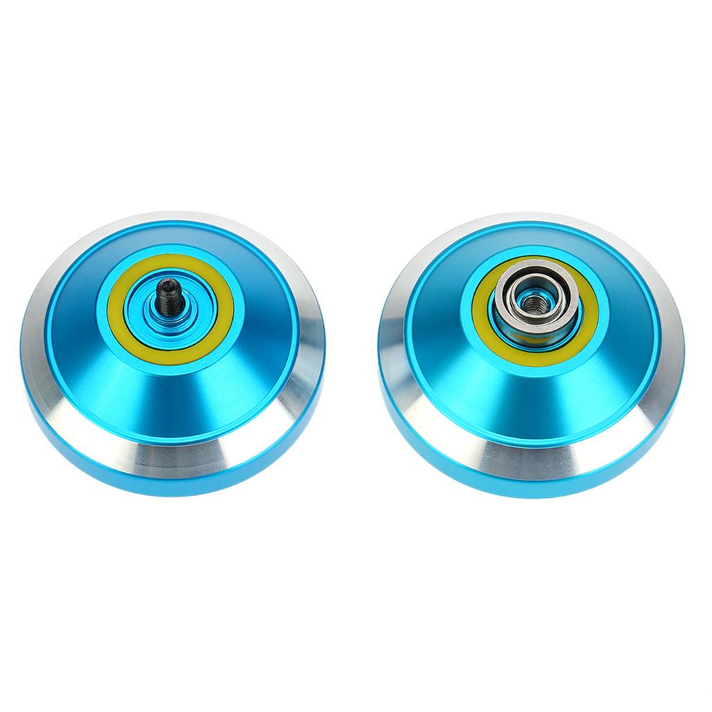 Professional Magic Yoyo N8 Aluminum Alloy Metal Yoyo 8 Ball KK Bearing with Spinning String for Kids Blue