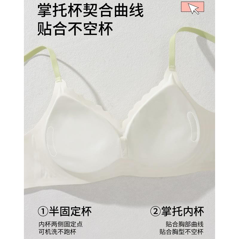 Pastoral Small Floral Display Large Collection of Secondary Breasts Anti-sagging No Steel Ring Sexy Seamless Bra Cover