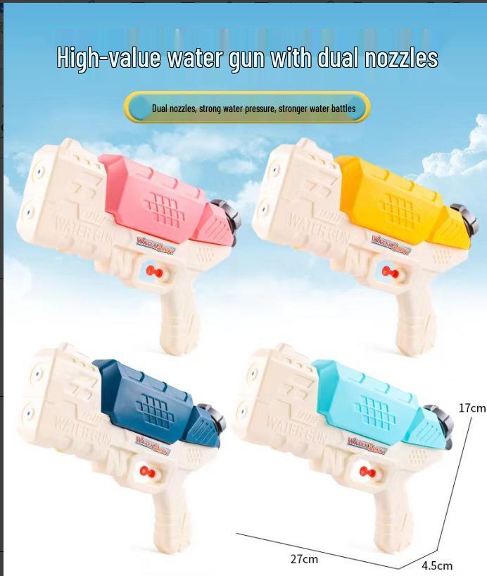 In-Stock Cartoon Eagle Water Gun: Press-Type Handheld Dual Pistols for Kids