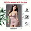 Pink Lingerie Metal Wall Art Sign with PreDrilled Holes Home Bar Decor Easy Install Gift for Women