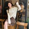 LUXEON Klassisk Strikket Rundhals Sweater Broderet Efterår Vinter Trendy Ny Sweater