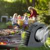 Black Centrifugal Blower High Speed BBQ Blower Fan Speed Control Turbo Blower Fan  Air Supply