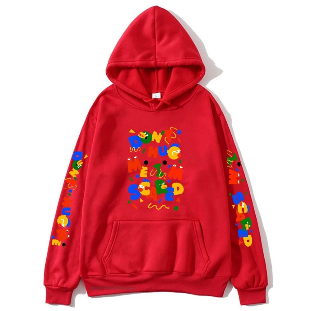 Sudaderas con Gráfico de Dibujos Animados 'No Me Abraces, Tengo Miedo' para Hombre