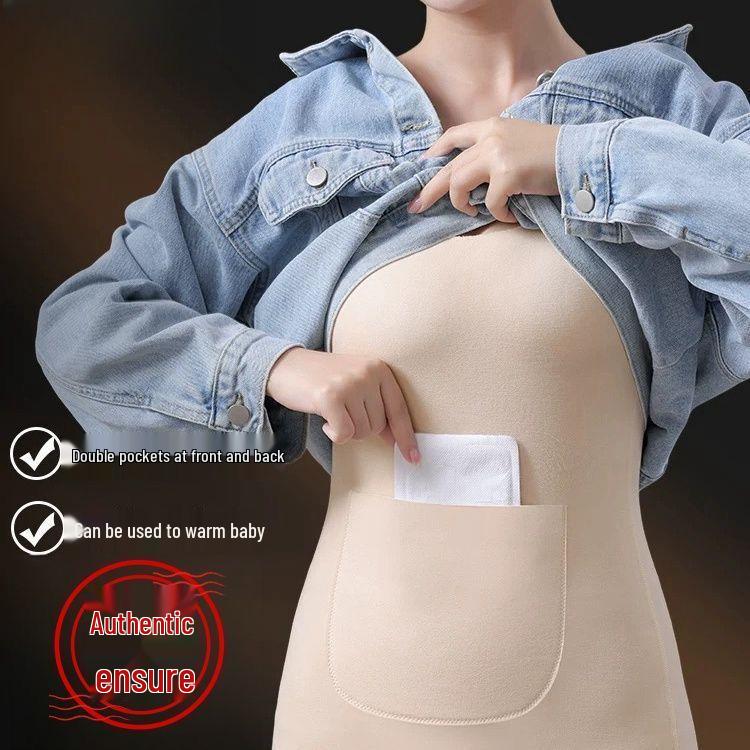 Women's Thermal Fleece Vest with Double Pockets - Seamless, Warm, and Protective Base Layer
