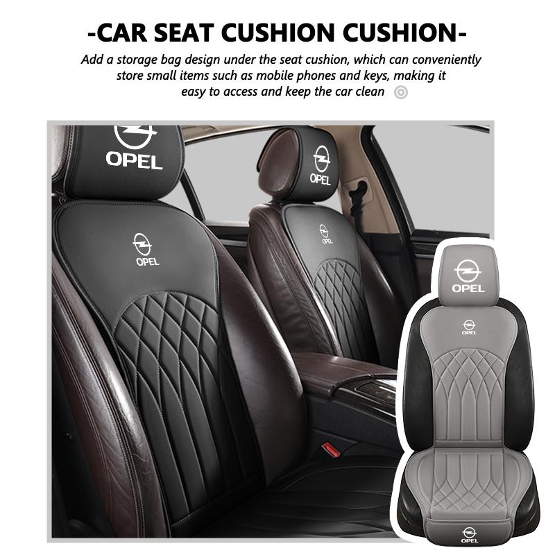 For Opel Four Seasons Car Seat Protector Cover Headrest Case Phone Storage Bag Meriva Mokka Grandland Vectra Zafira Vivaro