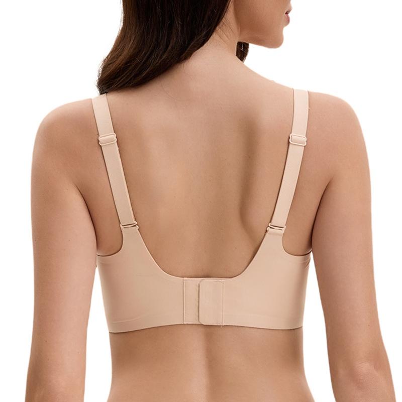 Europe and the United States have no traces, gather and close secondary breasts, anti-sagging sports underwear, summer breathable large cup bra