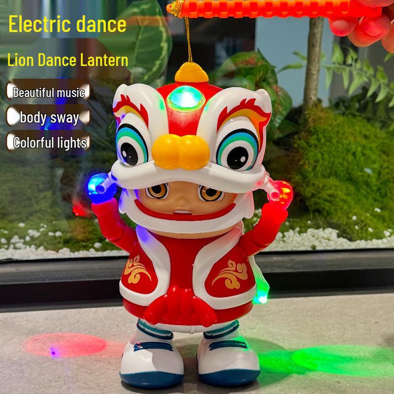 Electric Dancing Lion Dance Robot with Music & Lights for Kids