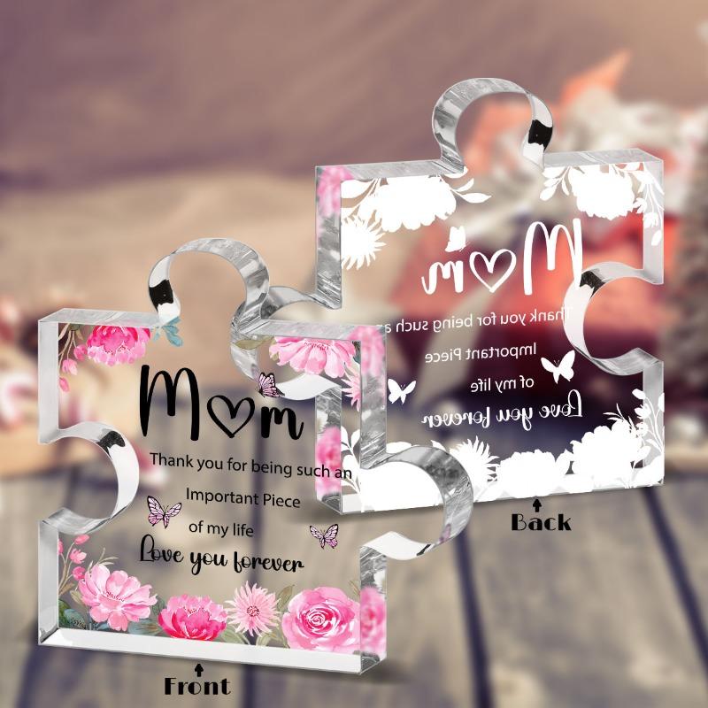 2D Flat Heartfelt Acrylic Decorative Plaque : Expressive Gift of Appreciation and Love - Elegant Mother'S Day Memento - Design for Mother'S Day,Easter