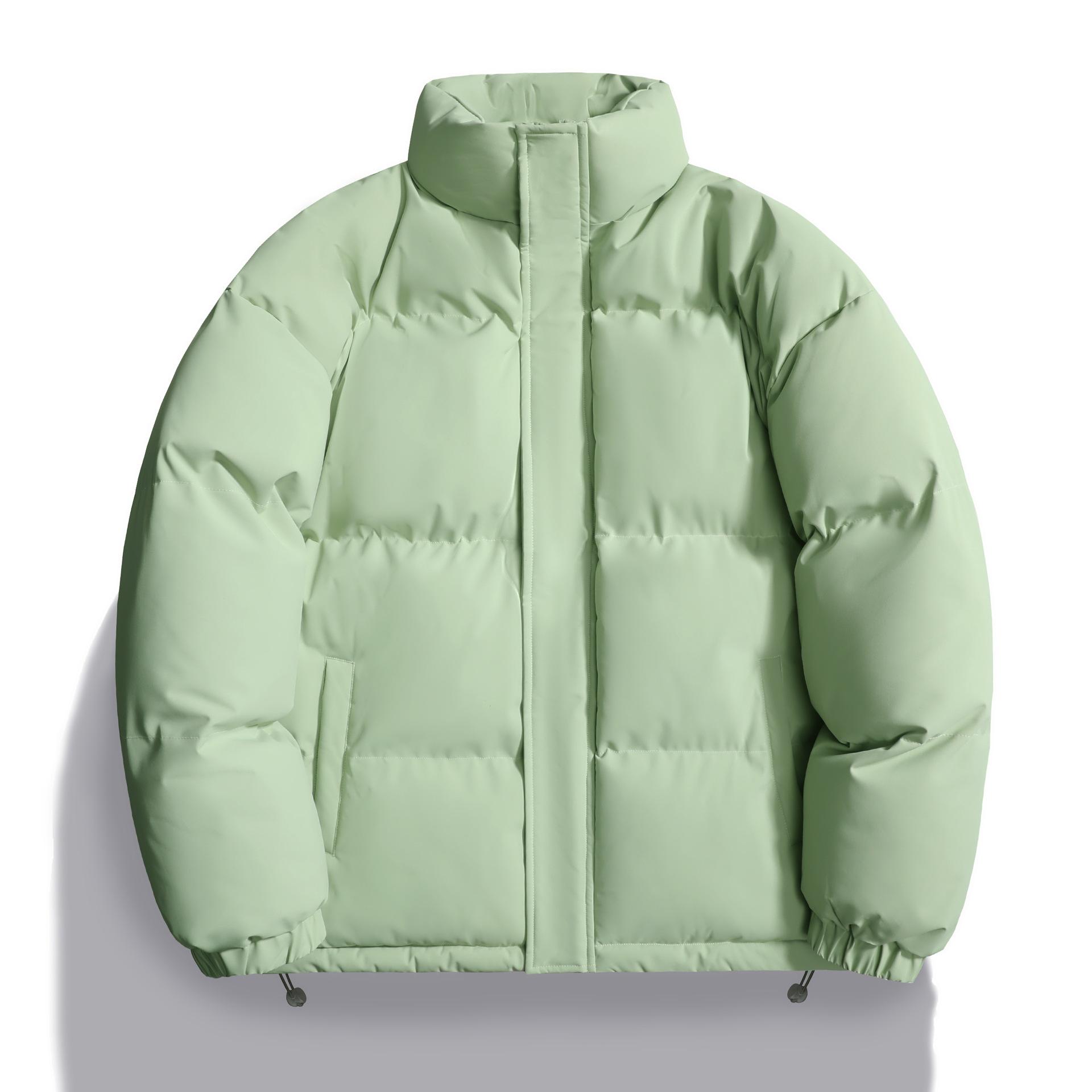 

Зимняя новая парная хлопковая одежда, мужская и женская японская модная брендовая одежда из графенового хлеба, воротник-стойка, шорты 3XL яблочный зеленый