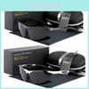 Wrap Black Polarized Men Glasses Outdoor Sports Eyewear Driving Uv Sunglasses