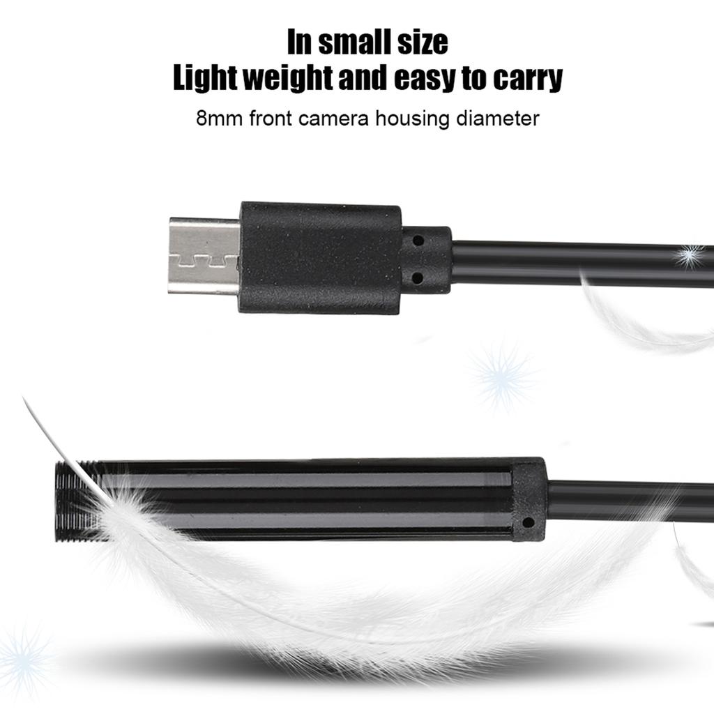 Wodoodporny endoskop HD IP67 7 mm 2 w 1 do telefonu komórkowego na Androida Windows z 2-metrowym kablem USB