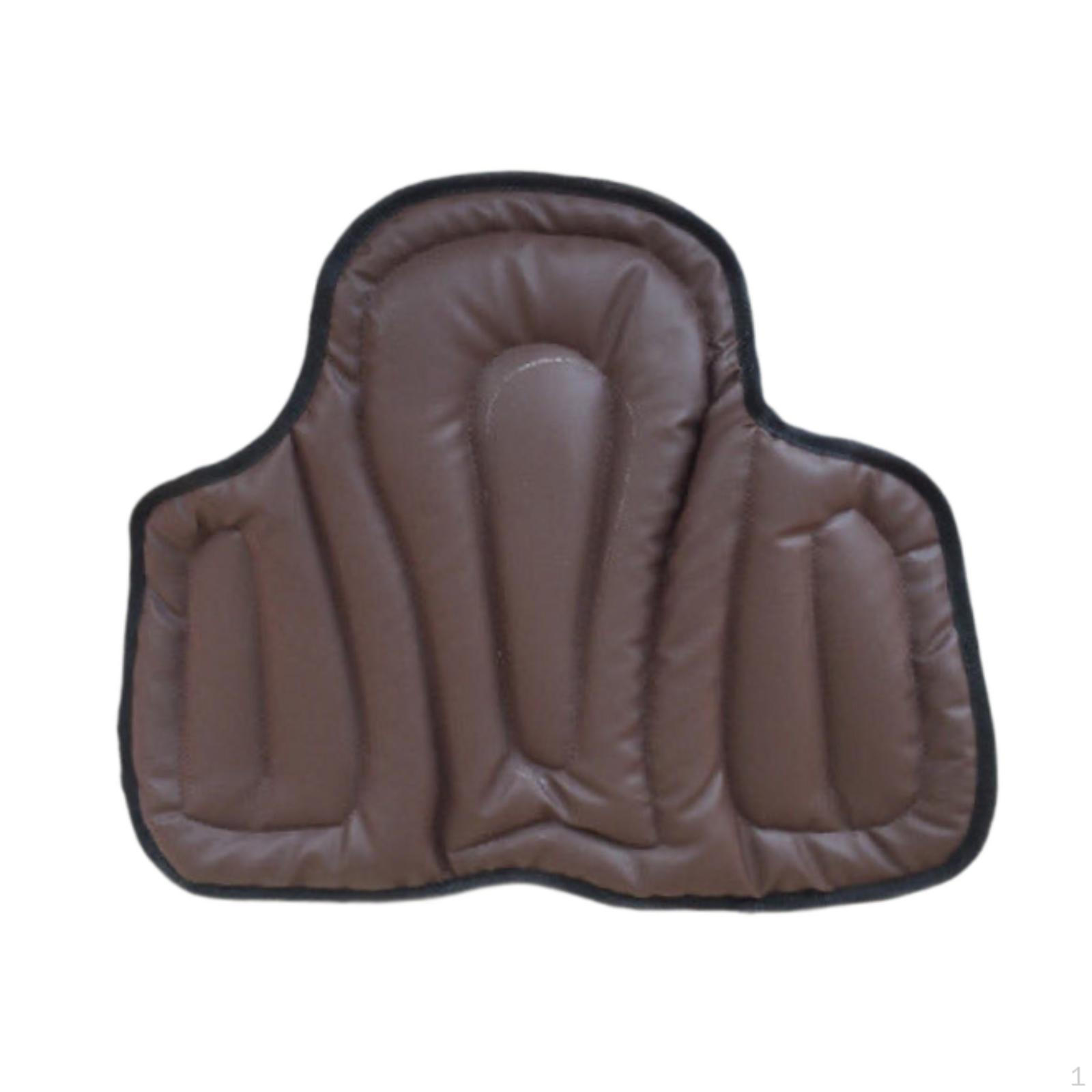 

Подкладка для седла для верховой езды, аксессуар из искусственной кожи, мягкая, толстая, многоцелевая, амортизирующая, нескользящая коричневый