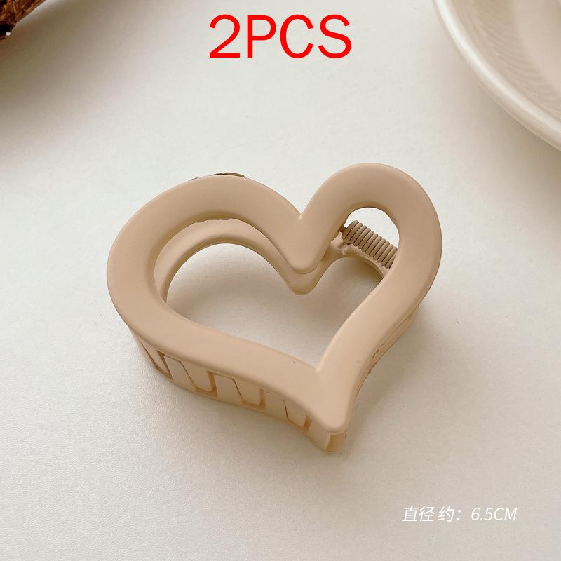 2 ΤΕΜ Premium Σετ Κεφαλών Νέο Γυναικείο Κλιπ Κλιπ Νύχι Μόδας Καφέ Μαύρο Ακρυλικό Μεγάλες Φουρκέτες Claw For Lady Clip Barrette Αξεσουάρ μαλλιών