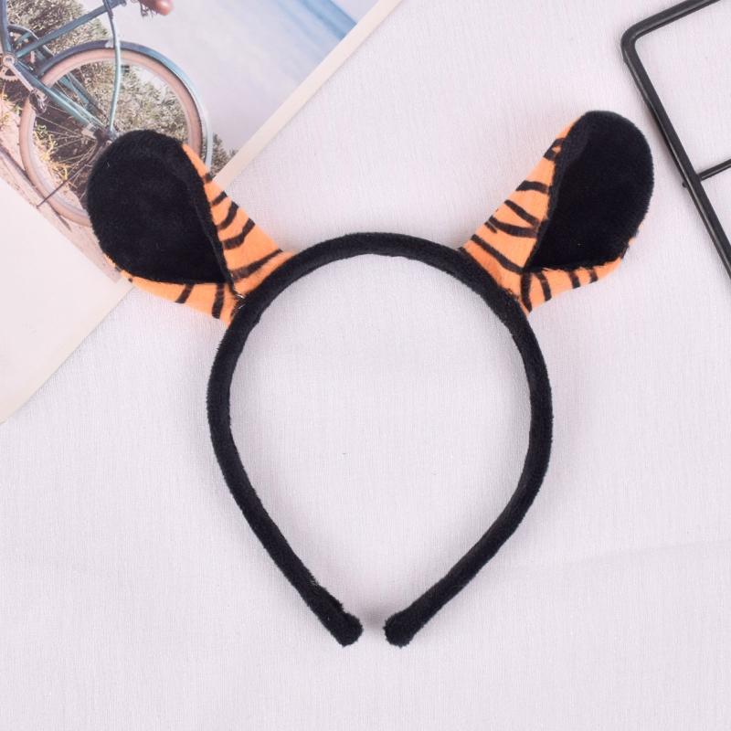 3 Pieces Tiger Costume Set Tiger Ears Headband Tail  Tutu Skirt for Kid Halloween Christmas Animal Cosplay Accessories
