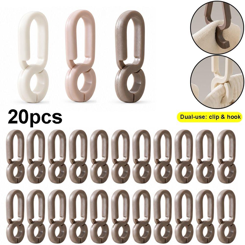 20pcs PP Clothesline Clips Windproof Clothes Hangers New Hanging Clips  Clothes Drying