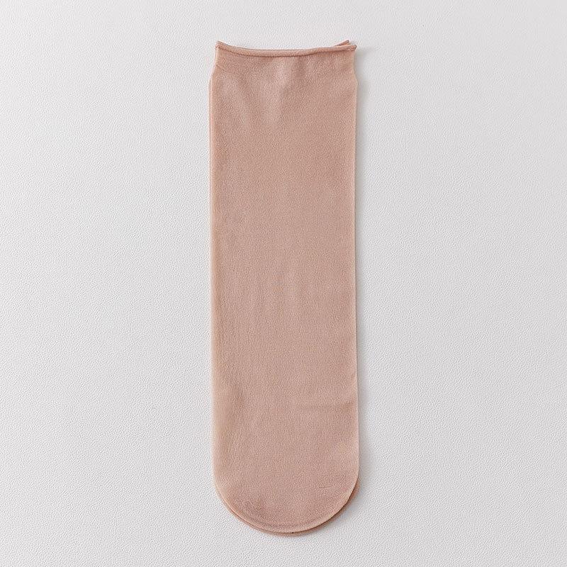 10 Pairs of Women's Summer Thin Anti Hook Silk Breathable Crystal Silk Transparent Tube Stockings