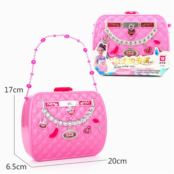 Sac à Main Fille Avec Maquillage Jouet – 10 Accessoires – Jeu De Rôle – Dès 3 Ans