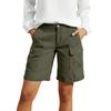 Women High Waist Loose Fit Cargo Shorts with Multiple Pockets Wide Leg Design Suitable for Hiking and Outdoor Activities