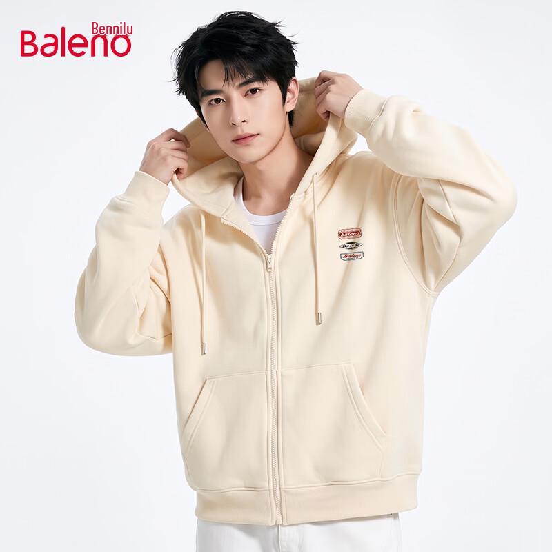 Baleno Men's Casual Hooded Cardigan Sweatshirt