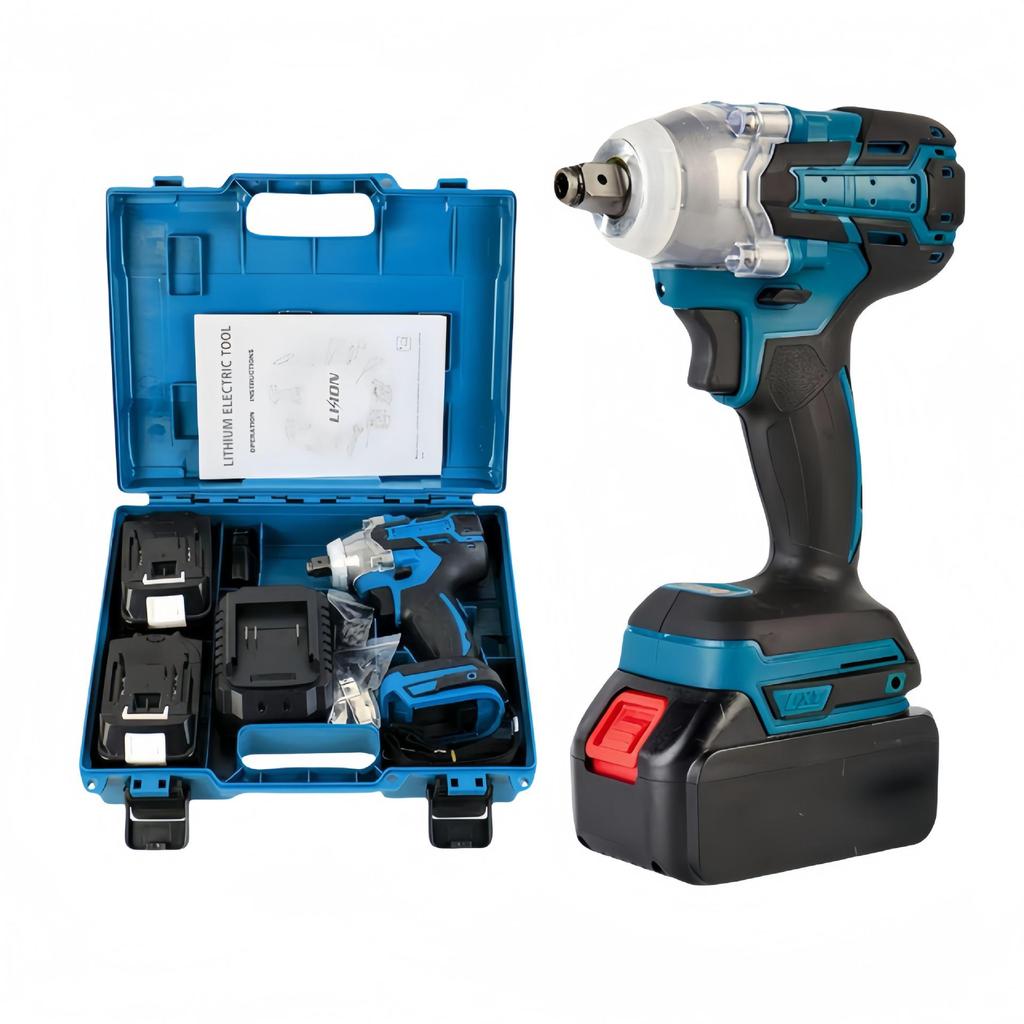 Makita Style Brushless Lithium-Ion Impact Wrench Set for Scaffolding Workers - Models DTW285, DTW300, DTW004