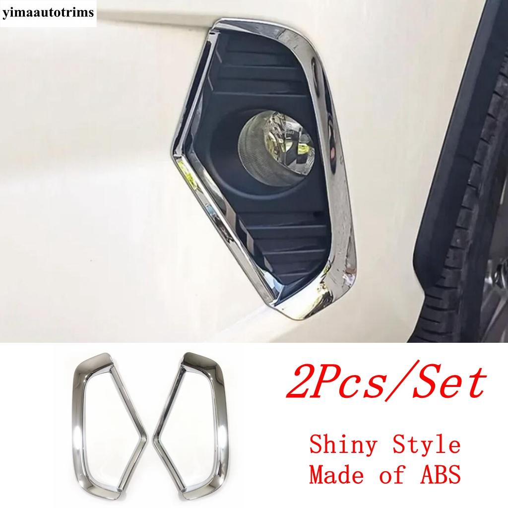 Car Front Bumper Fog Light Lamp Frame Eyebrow Decorative Sequ Cover Trim Accessories For TOYOTA RAV4 RAV 4 XA50  - 2025