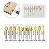HSS Wood Router Bits Files Titanium Coated Mini 3mm Wood Cutter Milling Fits Dremel Rotary Set Carpenter Tool
