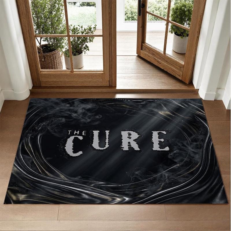 The Cure Design Crystal Velvet Rug Soft Decorative Mat for Bedroom Entrance