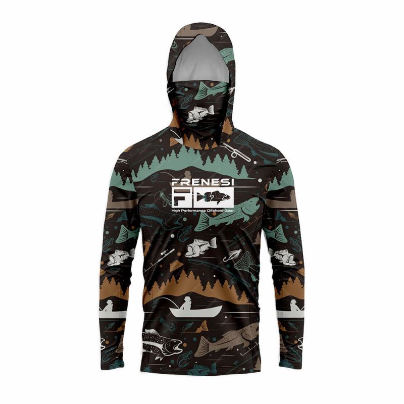 Unisex Outdoor Fishing Masked Hooded Sun Protection Clothing UV-Resistant Loose Fit 5XL