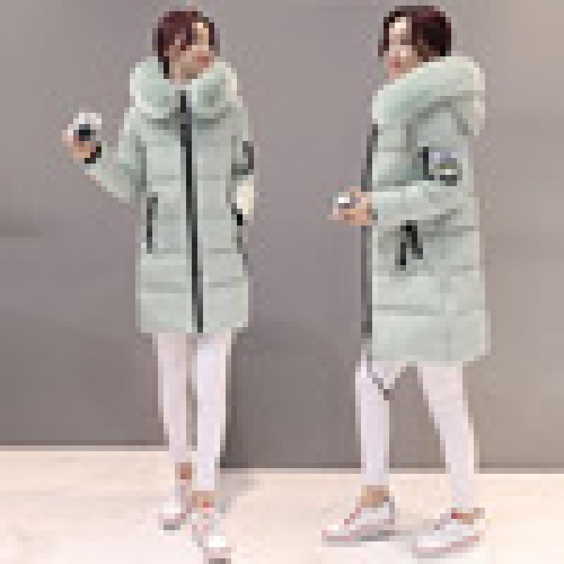 Padded clothes women's coat new winter slim down padded clothes women's medium and long thickened padded jacket women