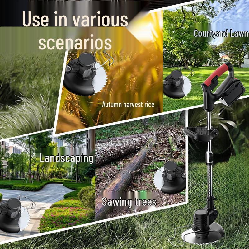 Cordless Electric Grass Trimmer and Pruner CN Plug (adapter Included)