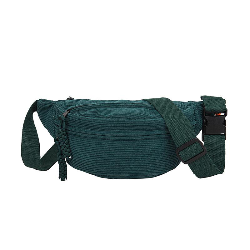 Corduroy Casual Sporty Crossbody Bag with Large Capacity