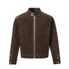 Vintage Retro Cropped Harrington Flight Jacket Mens Casual Outerwear