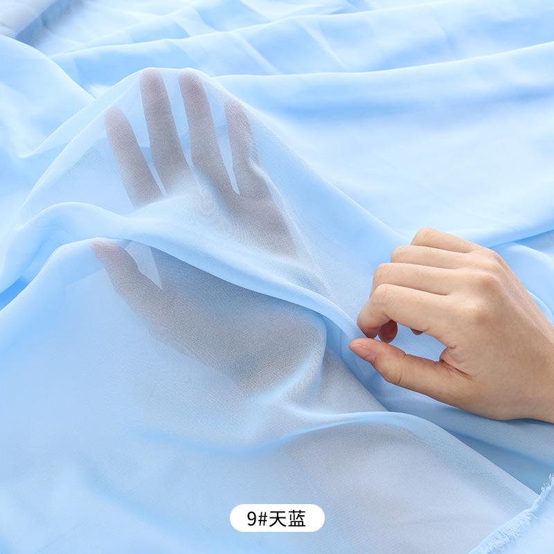 Letní šifonové látky Šaty Oblečení Materiál Přehozené Pohodlné Jednobarevné Látky Šití Ruční výroba Doplňky k oděvům Udělej si sám