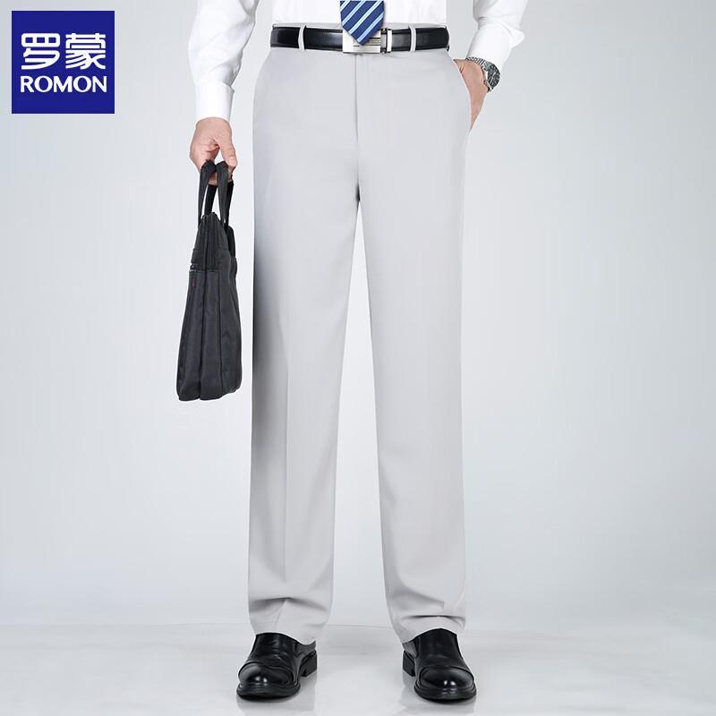 ROMON Men's Loose Fit Business Dress Pants