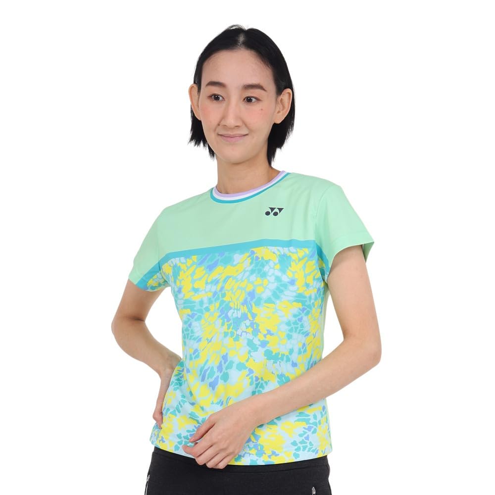 Yonex Short Sleeve Game Pastel Green Size L Women's Shirt, (776),