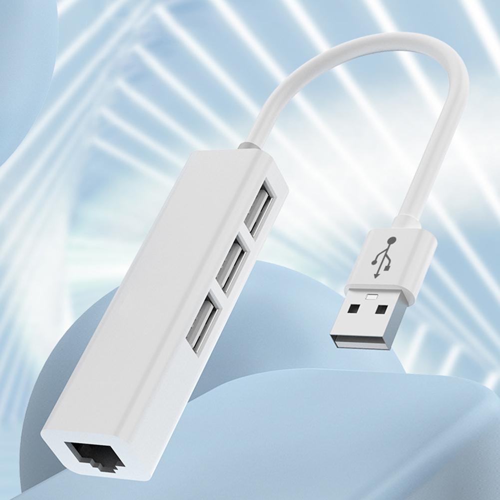 Type-C To RJ45 Lan Network Card 4 Port 4 In 1 USB 2.0 Hub USB2.0 Type-C RJ45 Type-C Splitter 10GBit/s for Desktop Computer PC
