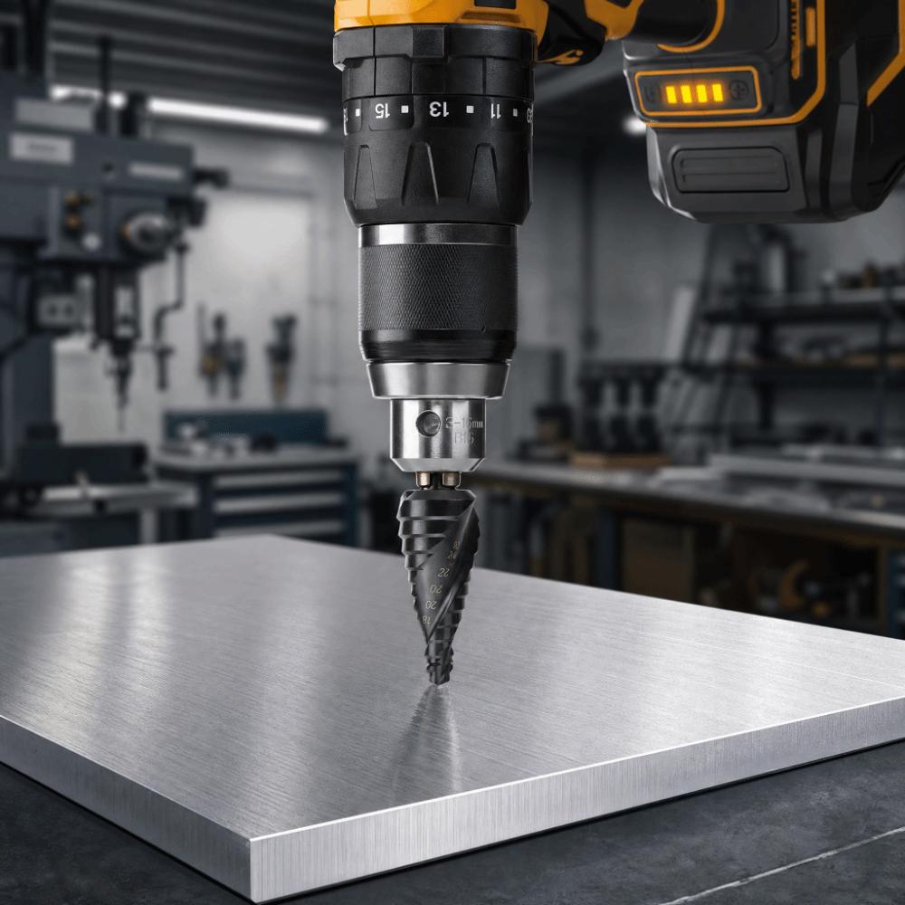 6-30mm Size Cone Step Drill Bit High Speed Steel Nitriding Step Drill Bit Cut Holes